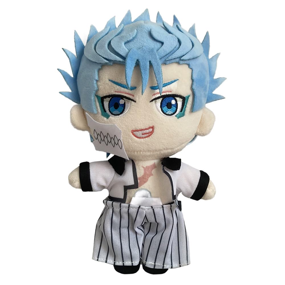 Zhongkaihua Grimmjow Jaegerjaques Plush Figure 20CM Plush Pillow Anime PP Cotton Cushion Soft Stuffed Furry Car Bag Home Decoration Pendant For Fans — image 1
