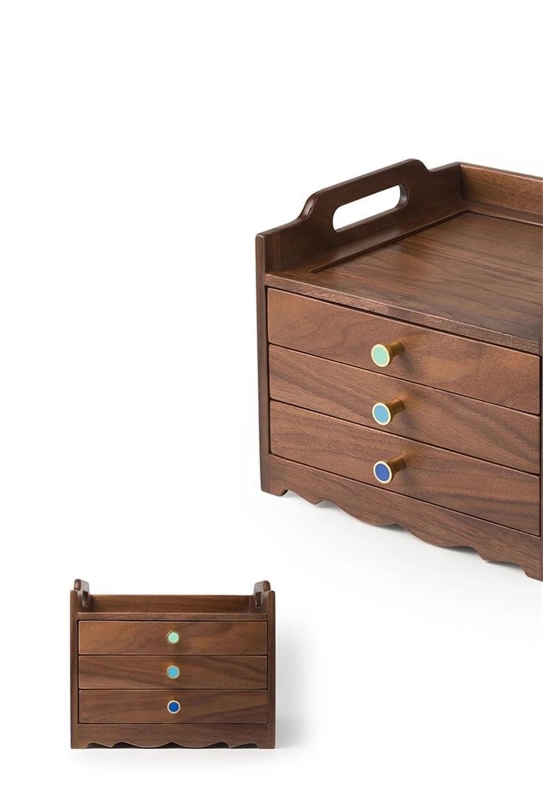 Pudełko na pierścionki Bransoletki z litego drewna Bransoletki Dressing Schowek Kolczyki Naszyjnik Biżuteria Organizer Pierścionki Szuflada Przechowywanie Skrzynki Pierścieniowe Pudełka na