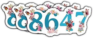 (3 Psc) 8647 Flower Subtle Anti President Sticker - Womens Right Sticker - Political Progressive - LGBTQ+ - Equal Rights - Abortion Rights - Not My President - Decal 3 Inch for Laptop Water Bottles