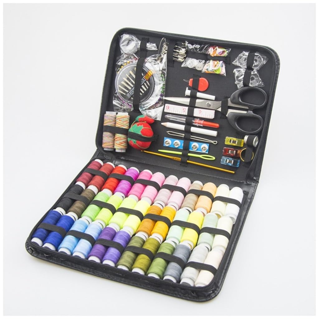 Kit de Costura Diario para el hogar, Caja de Costura, Herramientas de Costura combinadas, Juego de 183 Piezas