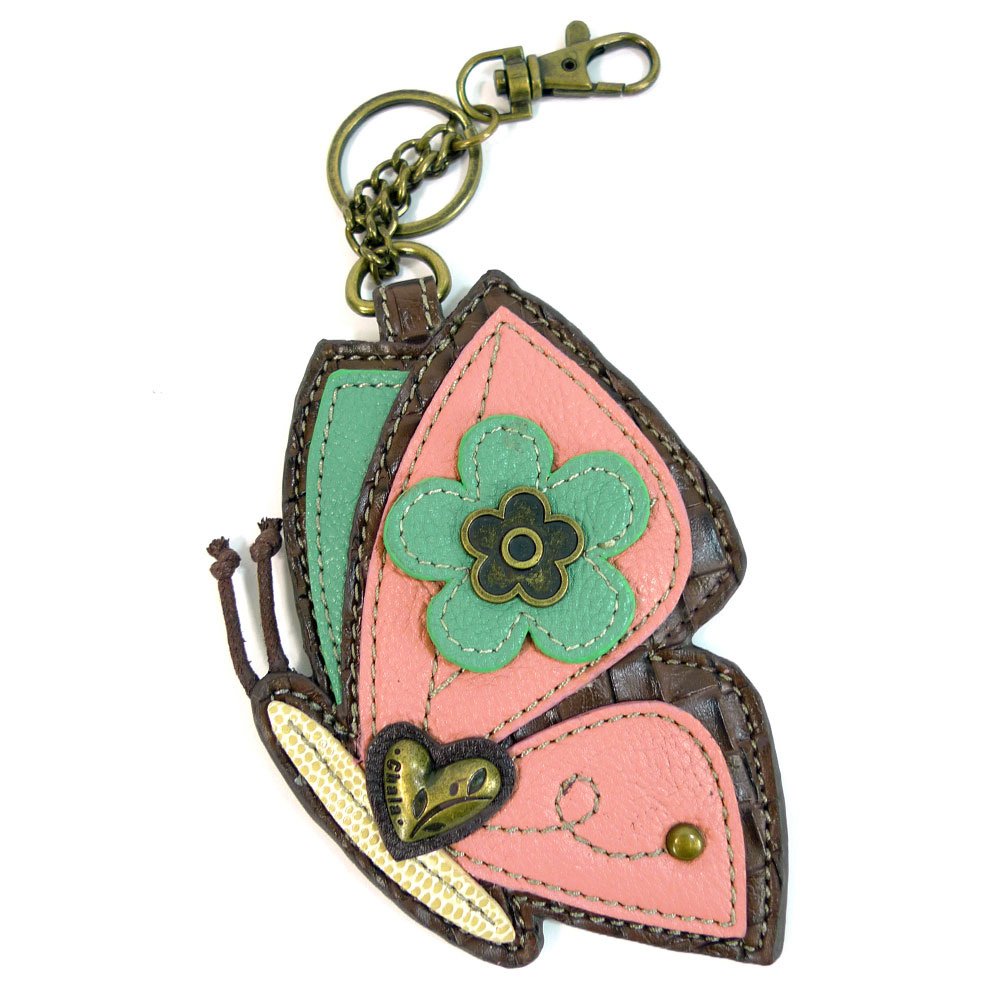 CHALA Garden Critter Collection Women's Decorative Key Fob/Coin Purse Accessory - Butterfly
