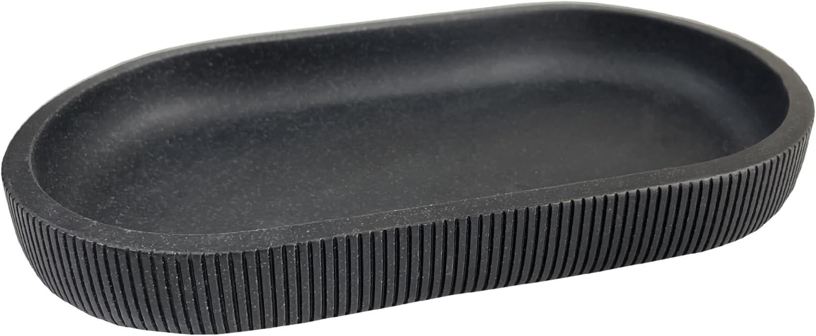 Soap Dispenser Tray for Bathroom Sink,7.3″ Small Lotion Bottle Organizer Tray for Kitchen Sink.Black Tray for Bathroom/Kitchen Countertop.