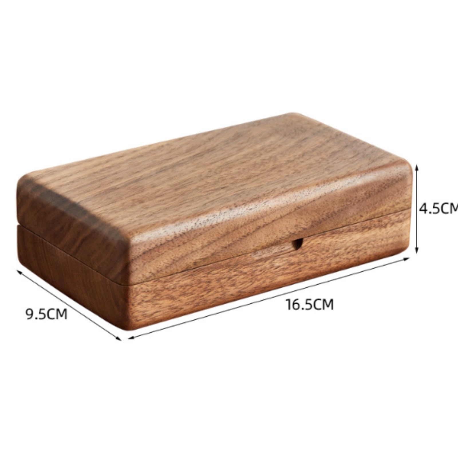 Joyas Caja Gabinete De Joyería Madera Maciza Caja Almacenamiento Anillos Y Pendientes Aniversarios(Brown1)