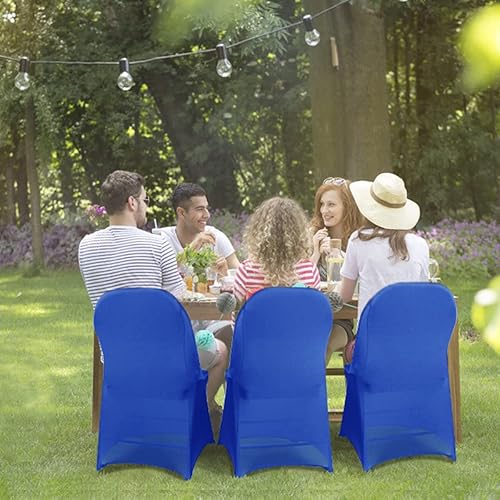 Miniatura 10 de Babenest Fundas para sillas plegables de elastano, 30 unidades, universales, elásticas, lavables, protectores para bodas, vacaciones, banquetes,
