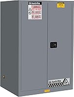 Vista 17 de Justrite Gabinete de almacenamiento inflamable de cierre automático de 30 galones, acero de calibre 18, 1 estante, gabinete contra incendios de 2