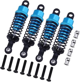 WANGCL Aluminum Shock Absorber Replacement of A949-55 for 1/18 RC Car WLtoys A959 A969 A979 K929 Upgrade Parts (Pack of 4)