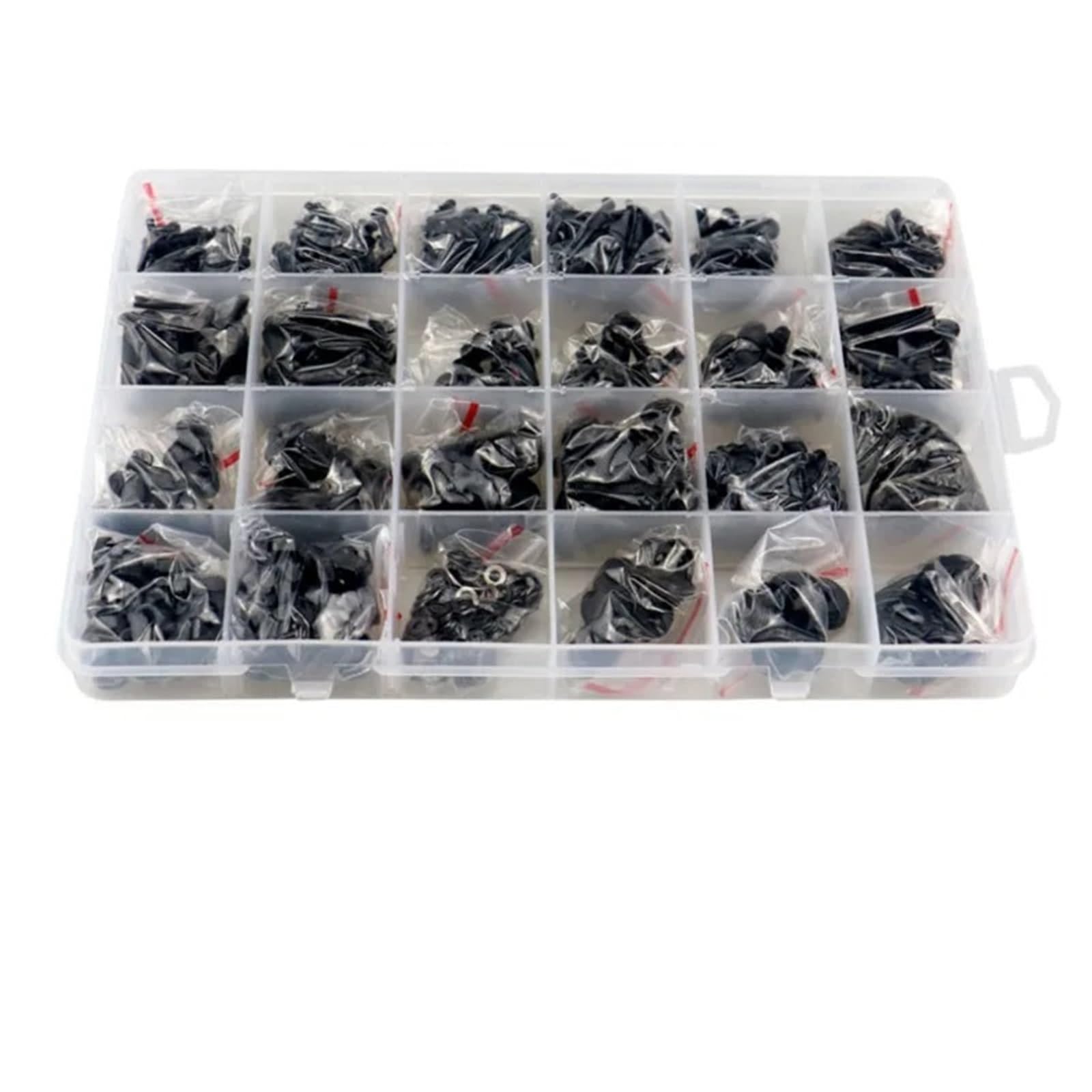 M2 .5 M3 M4 M5 Grado 10,9 Acero Negro Hexágono Cabeza plana Tornillo Llave Perno Tuerca Juego de arandelas para Electrónica(M2-M5-1140pcs)