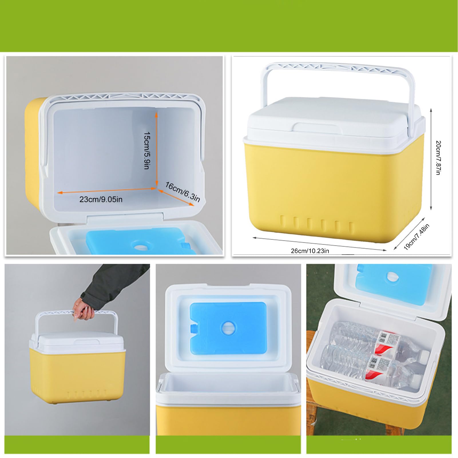 Secchio Refrigerante Frigorifero Congelatore Grande Capacità Isolato | Refrigerante Isolata Per Viaggi Outdoor Campeggio Escursioni Picnic Spiaggia Barbecue Pesca