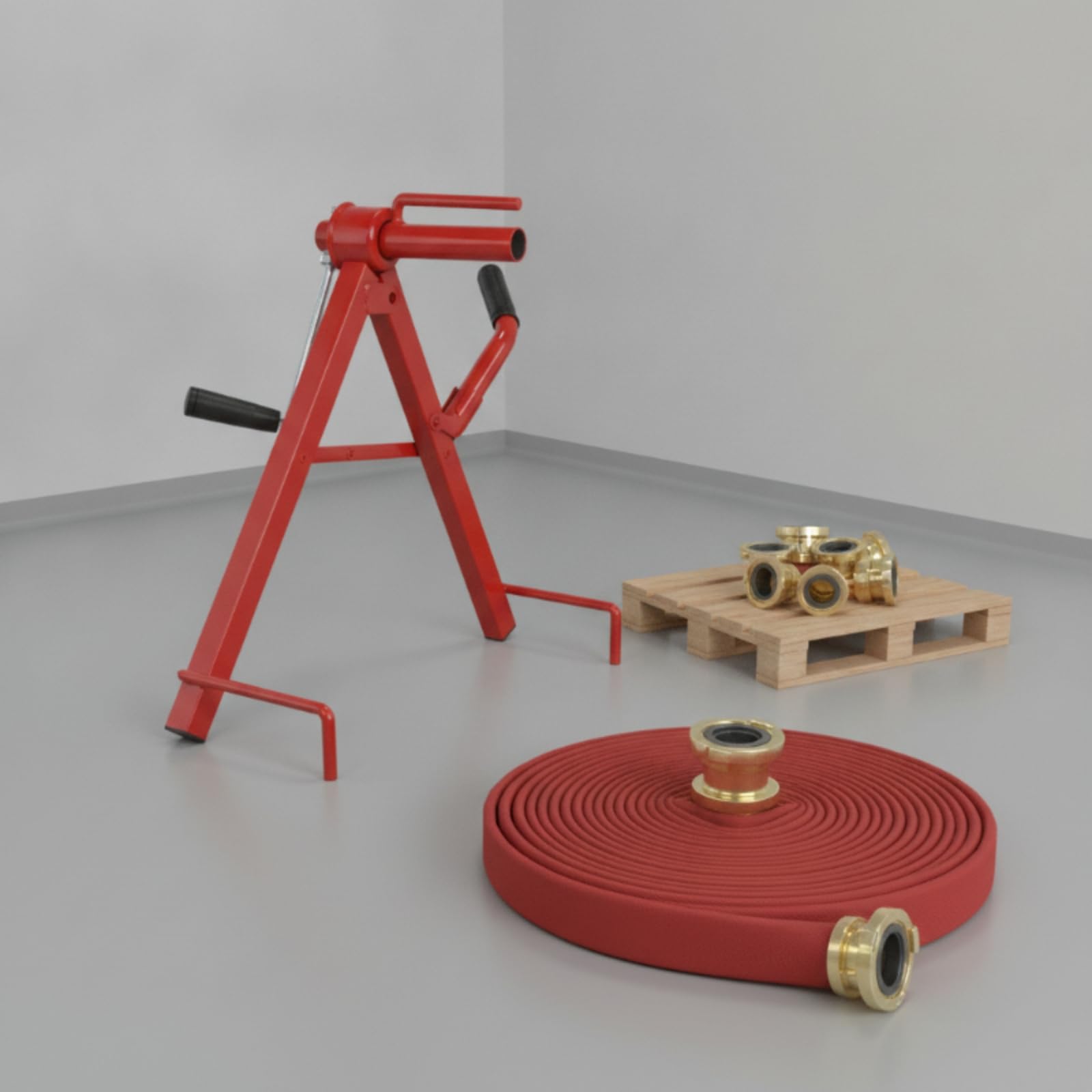 harayaa Irrigation Hose Reel Avvolgitubo Manuale Bobina Avvolgitore Carrello Tubo con Doppio Cuscinetto Struttura in Acciaio al Carbonio Pieghevole Presa