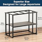 Urban Deco 40 Gallon Fish Tank Stand 660LBS Capacity For Aquarium Stand Metal Fish Tank Stand 38.2"x18.5"x29.5" Dual-Layer Design Terrarium Stand Ideal for Home and Office