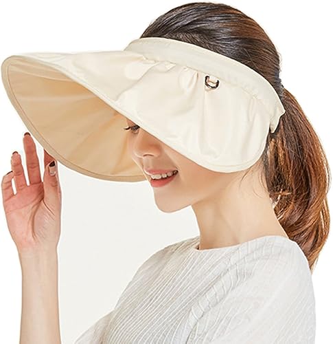 Sombrero de sol ajustable de ala ancha de verano protección UV playa pesca visera plegable multifuncional Cap