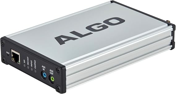 Algo 8301 IP Paging Adapter & Bell Scheduler for Integrating Lgeacy Analog Amilifiers PoE Bundle with 2X Auxilary Cables, Cable Ties, 6th Avenue Fiber Cloth