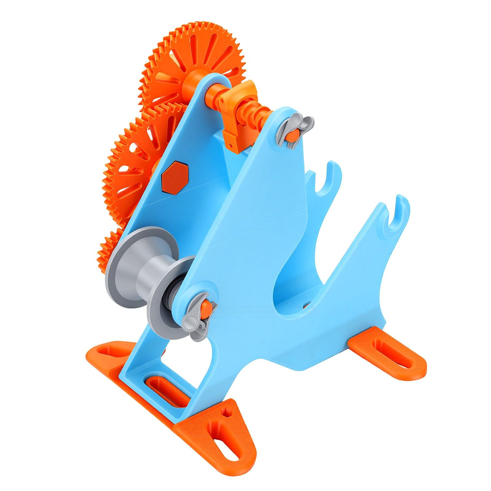 FTVOGUE Filament-Spulenwickler, Handgekurbelt, 1 Kg, Abnehmbar, Modulares Design für 3D-Druck, Bastler, Filament-Transfer-Werkzeug, Konsistente Wickelergebnisse, Tragbarer Aufwickler