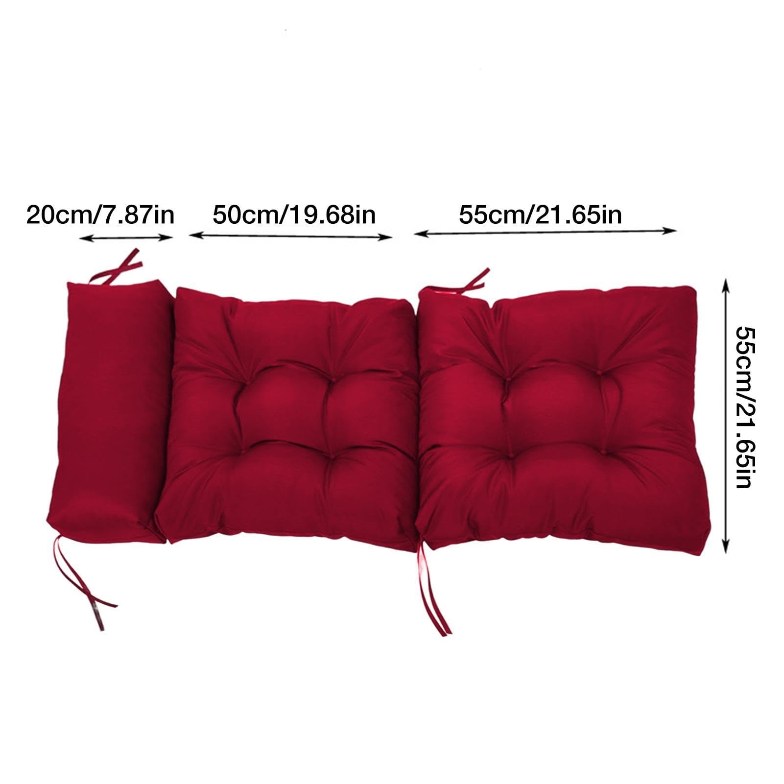 Cojín para Silla, cojín para Silla de terraza, cojín Profundo Plegable para Exteriores, cojín para Todo Tipo de Clima, Chaise Longue para terraza, Tumbona, cojín de Banco