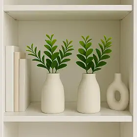 Dupla Vasinho Suculenta Realista Design Moderno