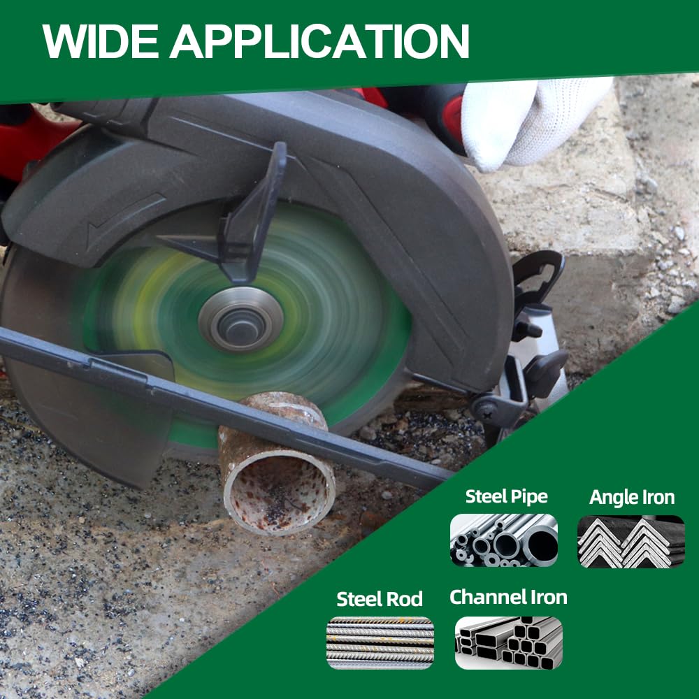 Lama Sega Circolare per Metallo - 184 x 15,875mm Disco in Carburo per Acciaio, Ferro, Nichel, Titanio, Metalli Ferrosi(2 pezzi)