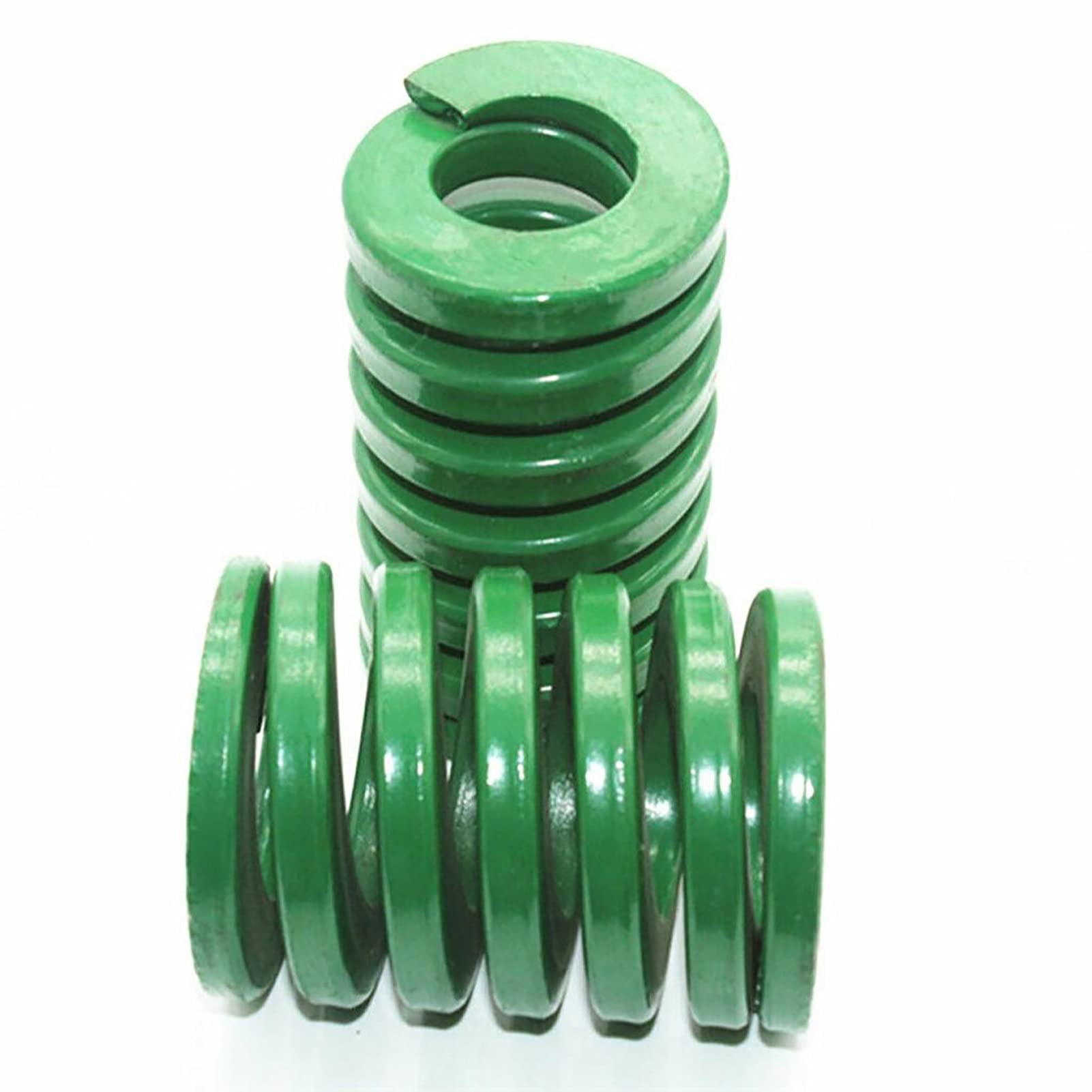 Coil Expansion 10 Pieces, Heavy Load Compression Mould Die Spring, 8mm OD, 4mm Inner Diameter, 20-100mm Long, Green Mould Springs, Loading Die Mold Spring Buffer Mechanical (Size : Green, Style : 10