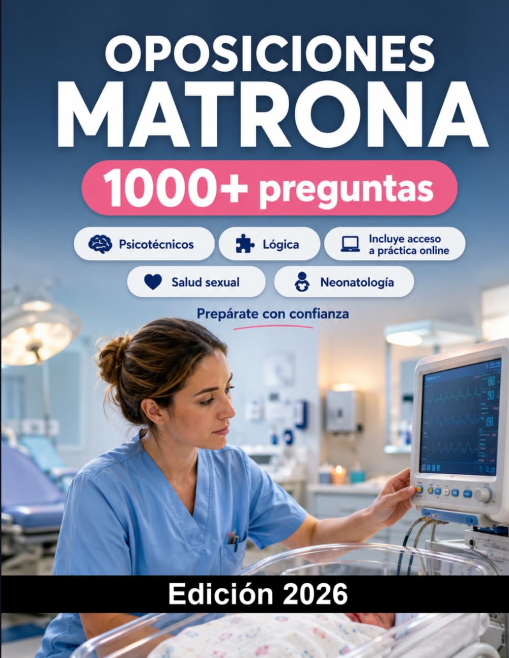 Oposiciones Matrona 2026: Salud sexual y reproductiva, embarazo, parto, puerperio, neonatología, legislación y casos clínicos