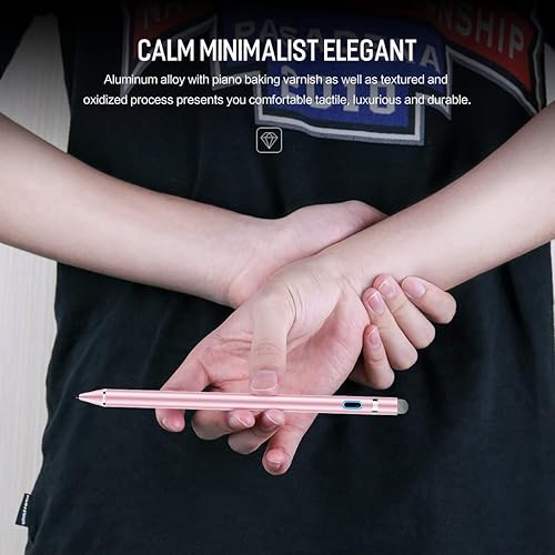 Miniatura 6 de AICase Lápiz óptico para pantallas táctiles, 0.057 in de alta precisión y sensibilidad, lápiz para iPad, punta fina, lápiz digital inteligente