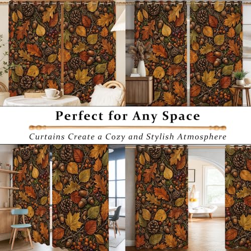 Rideaux occultants pour chambre ambiance chalet rustique marron - 8