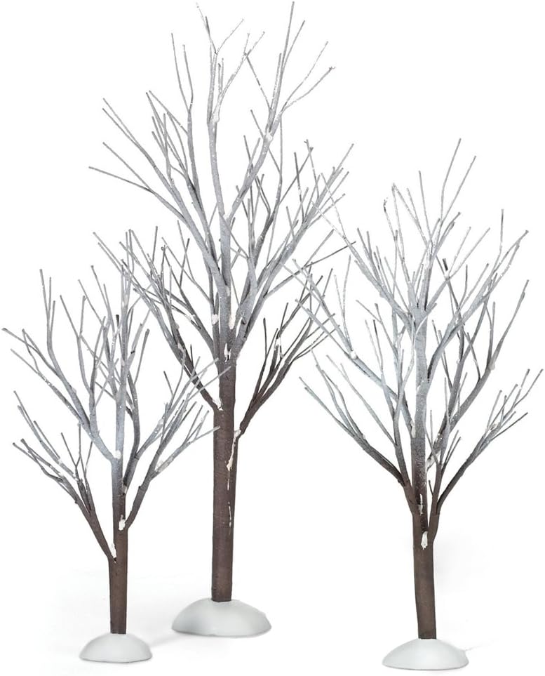 Department 56 Snow Village First Frost Trees (Set of 3)