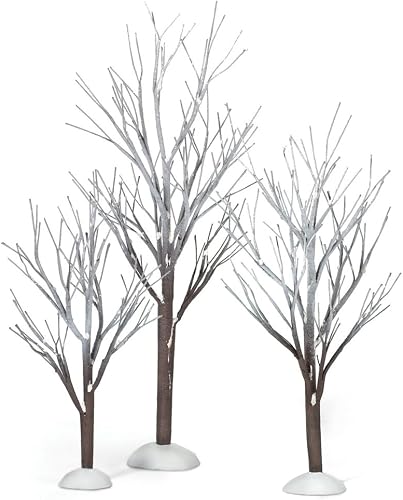 département 56 Original Snow Village First Frost Arbres, Lot de 3