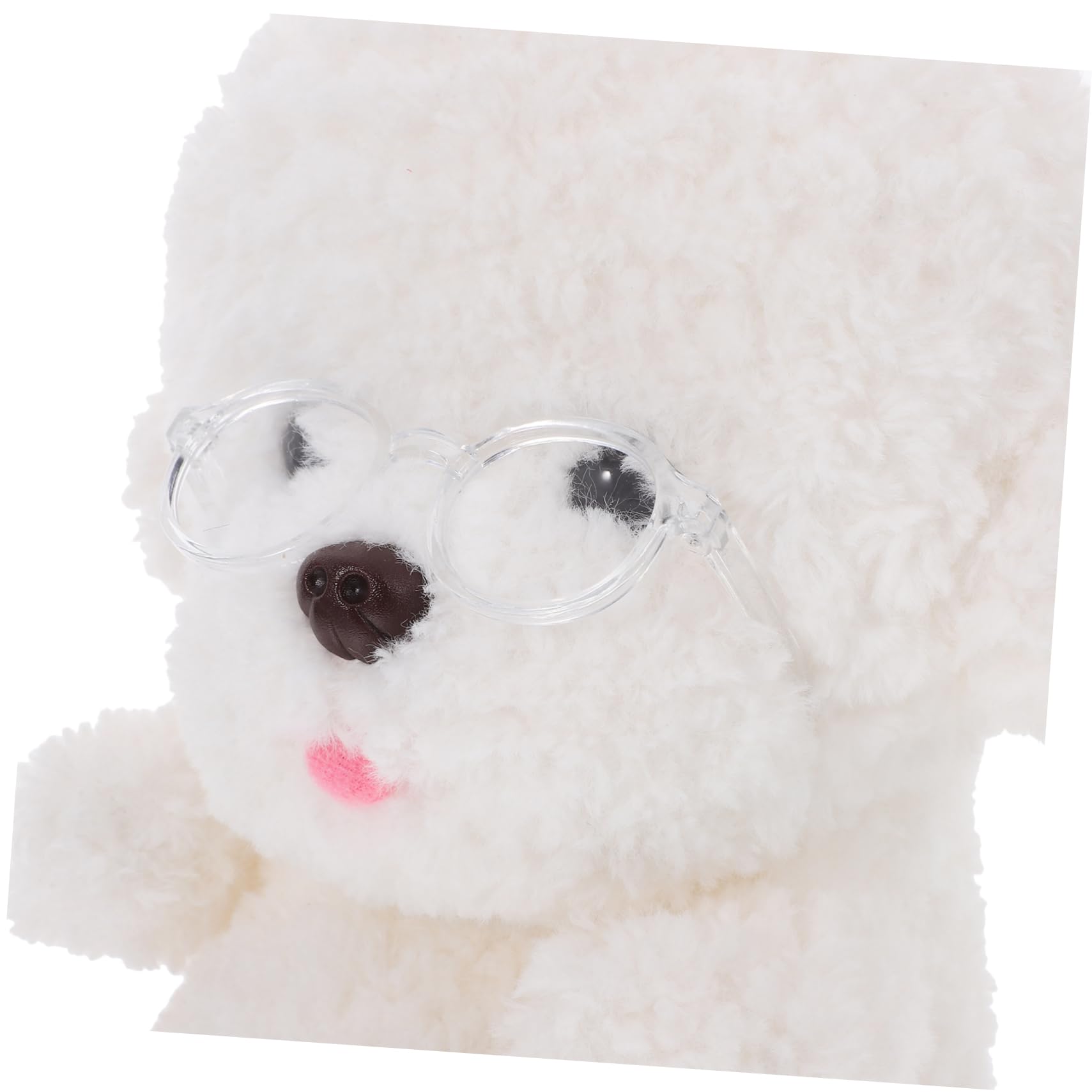 NUOBESTY 20 cm Occhiali da Bambola Peluche Bambola Divertente ed Elegante Occhiali di Scena Travestimento Mini Occhiali In Plastica Design Unico Dimensioni Versatili