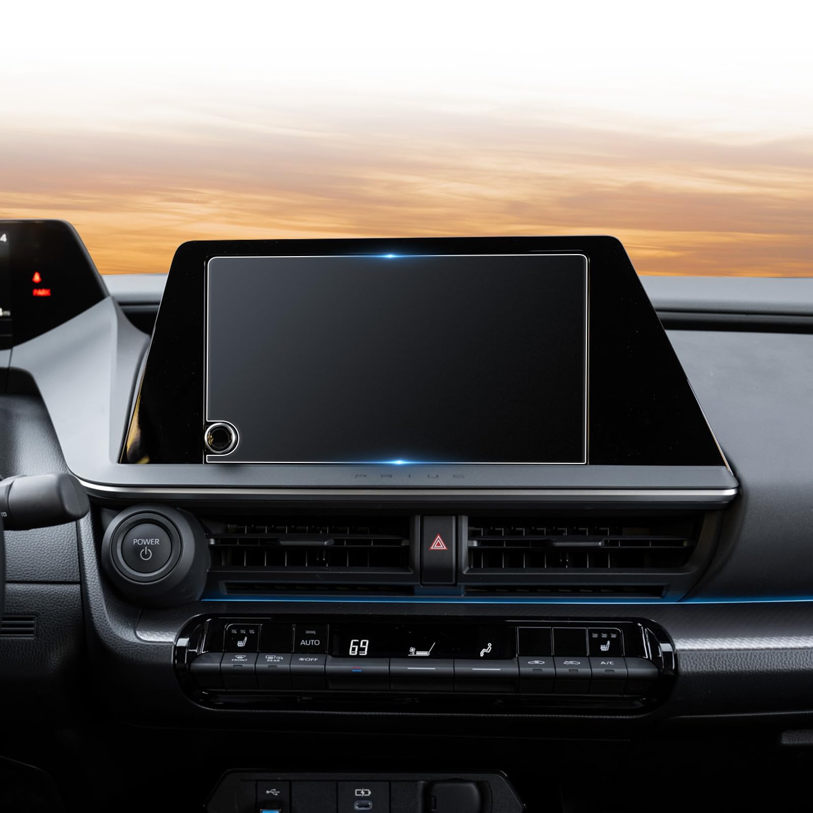 Photo 1 of CDEFG For 2023-2025 2026 Toyota Prius Screen Protector - 8 Inch Matte Anti Glare Tempered Glass - Prius (LE/XLE/SE/XSE) Touchscreen Accessories