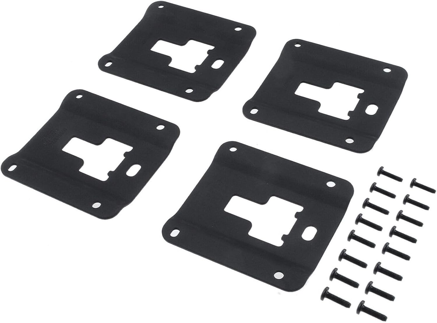 Truck Bed Cleats Plates with Screws for Ford for F150 2015-2021 Black FL3Z9928408AB FL3Z-9928408