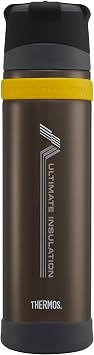 Thermos - Charcoal Ultimate Flask 900ml, Reusable Insulated Stainless Steel Thermal Coffee Cup for Hot or Cold Drinks, Vacuum Sealed Water Flask with a Leak-Proof Lid, 24hr Hot/24hr Cold