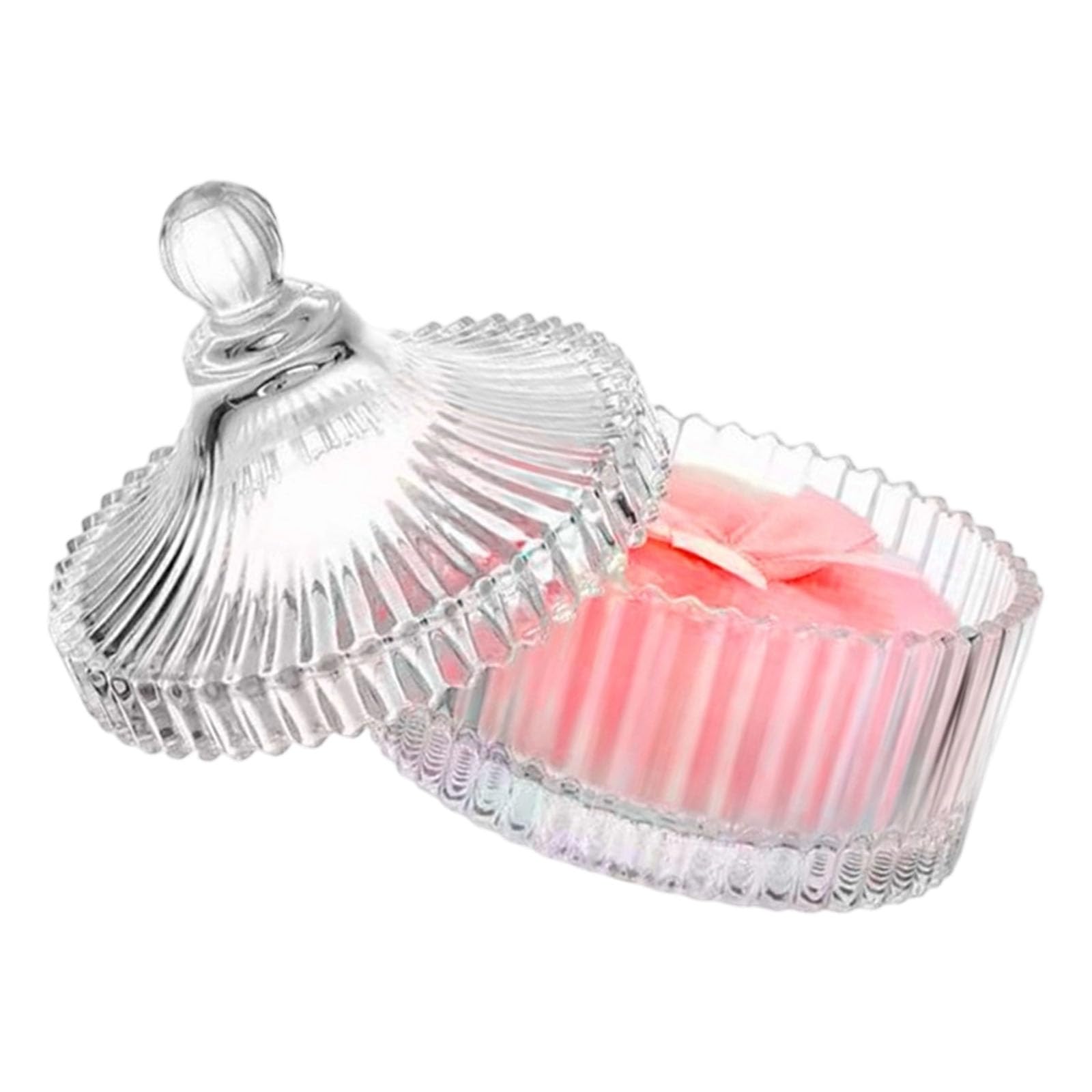 Jazuaiao Body Powder Puff with Glass Container for Makeup Dispenser Resistant Powder