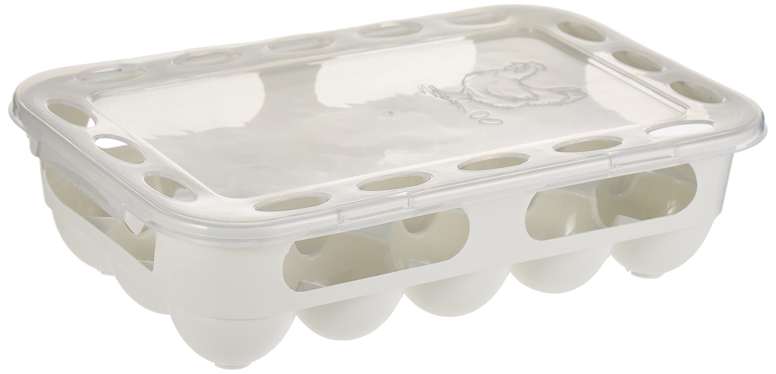 ORGANiZERS Kitchen Egg Holder for Refrigerator, Fridge Organizers and Storage Clear, BPA Free Plastic Storage Container with Lid 15 Eggs Tray Bins, ORG-31