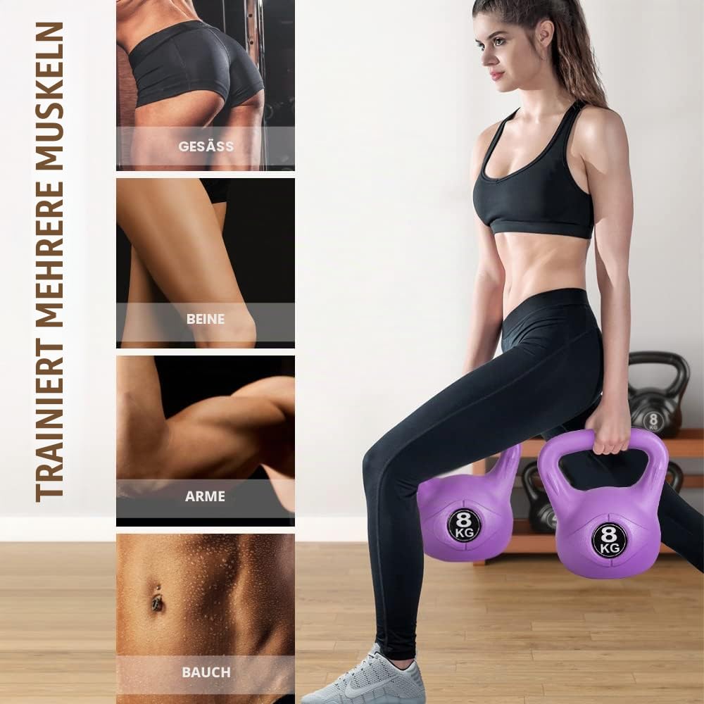 MAGIC SELECT Kettlebell-Gewicht mit Ergonomischem Griff, Kettlebell-Hantel für Muskeltraining zu Hause und im Fitnessstudio.