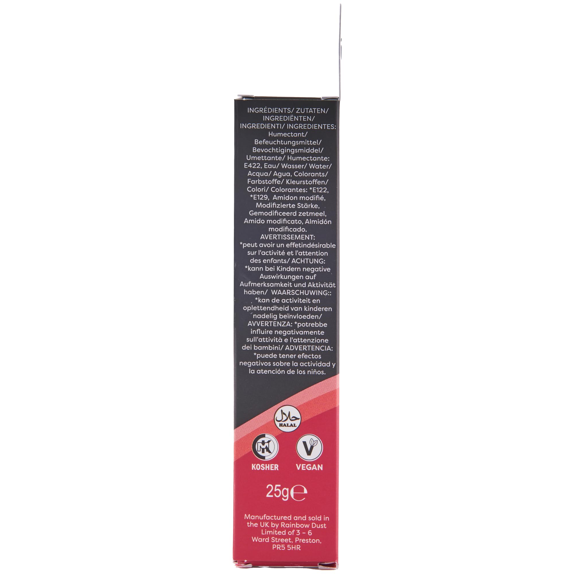 Rainbow Dust ProGel Colorante Alimentario Profesional Fresa 25g