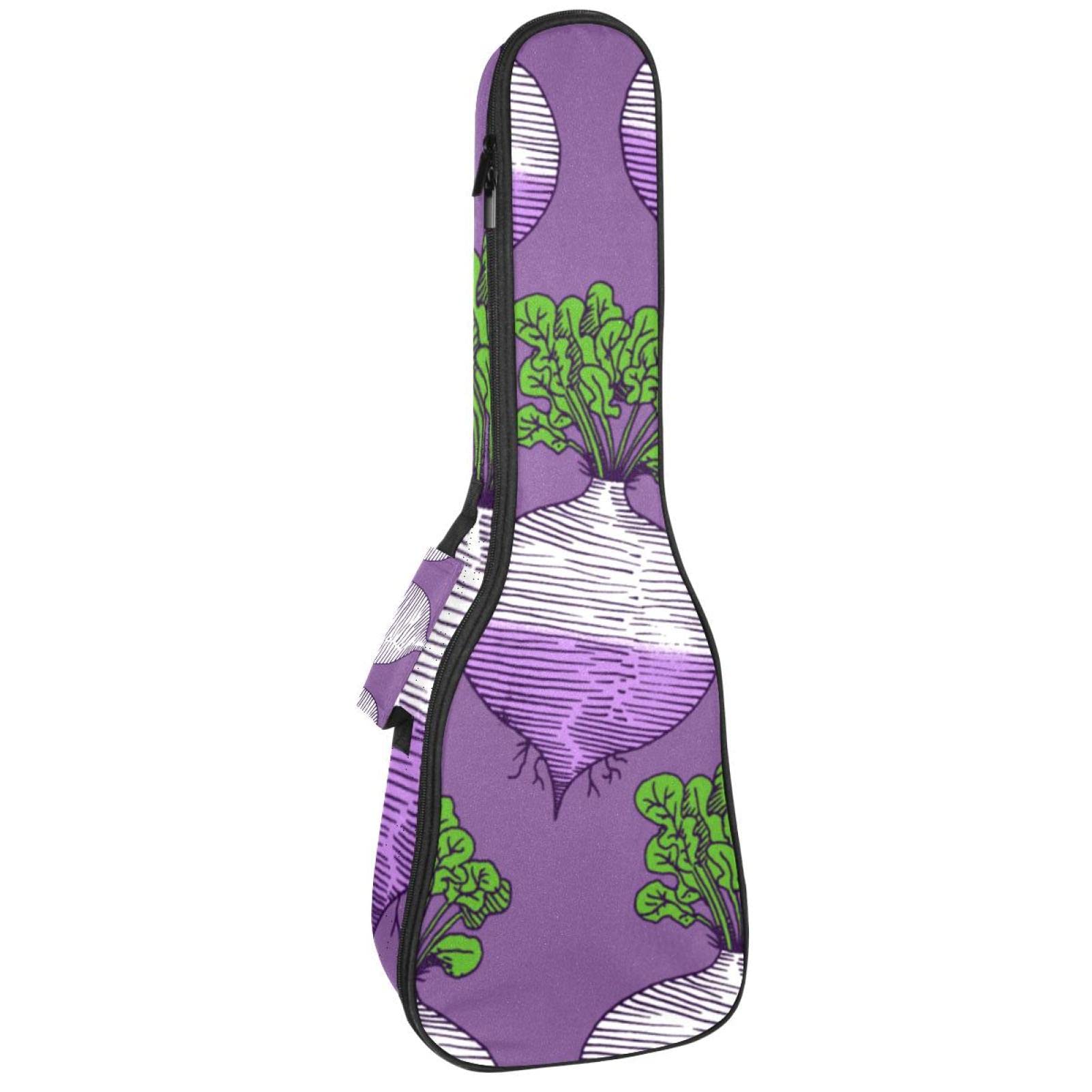 Sac pour ukulélé robuste housse de transport matelassée 10 mm violette - 7