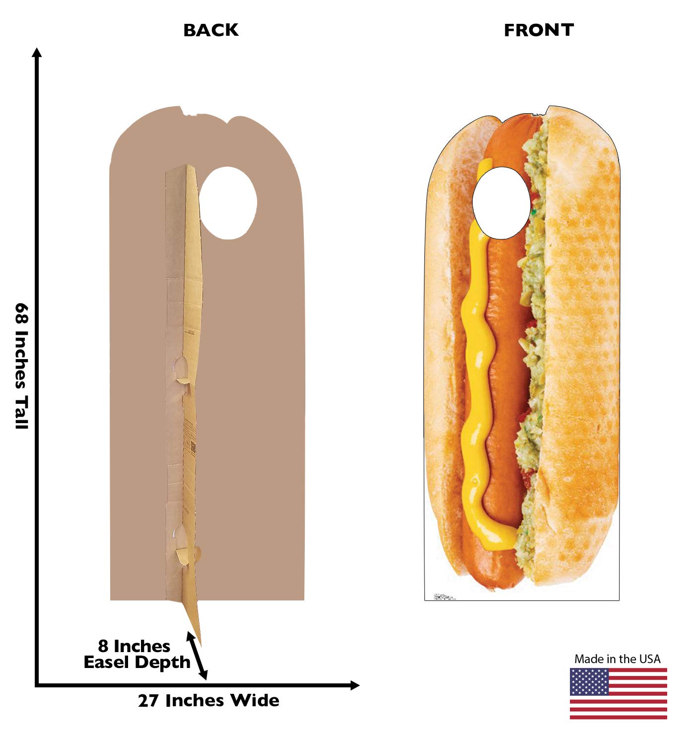 Giant Hotdog Stand-in Standup Poster, 46x71