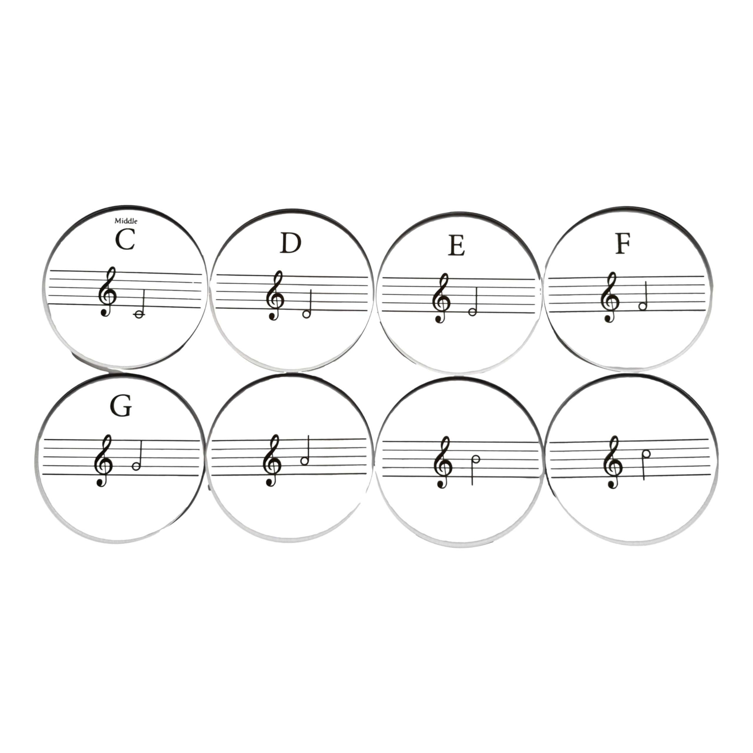 Dessous de verre ronds octaves acrylique transparent pour protège-table et verre