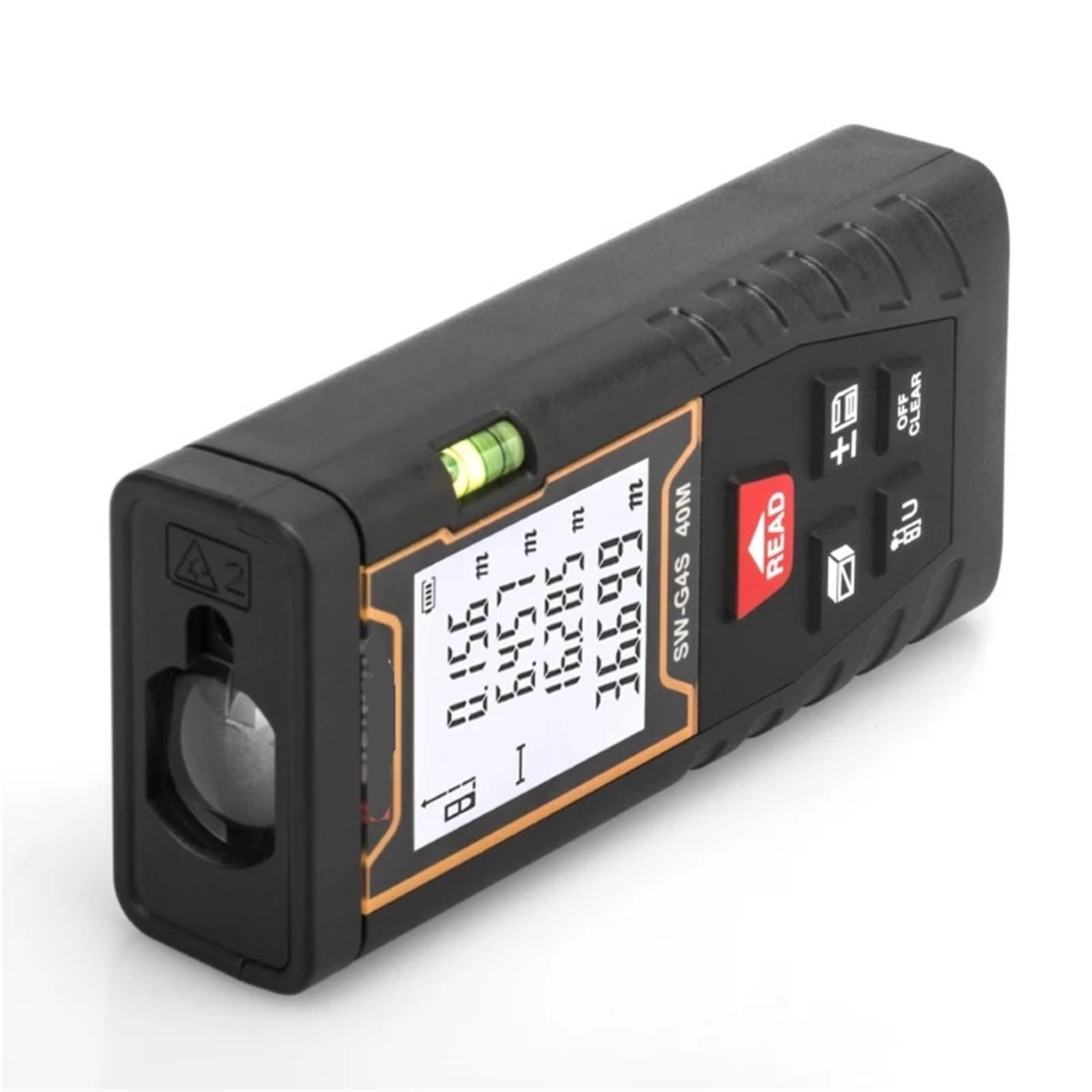 1 télémètre précis 40 m 80 m, Ruban à mesurer numérique, Roulette avec Distance/Surface/Volume/Auto-étalonnage
