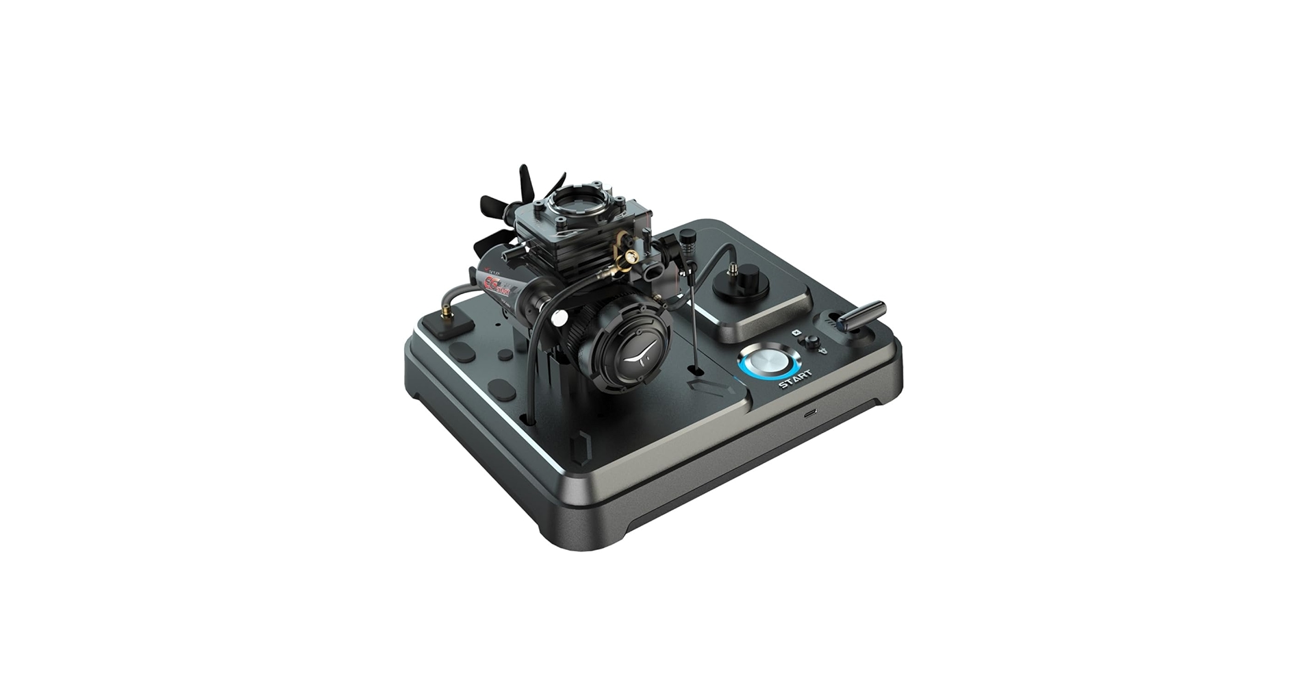 【TOYAN製本格実動エンジン模型】4ストローク4気筒エンジン　グロー燃料付 燃焼室が観察できる夢のエンジン！4ストローク本格エンジン