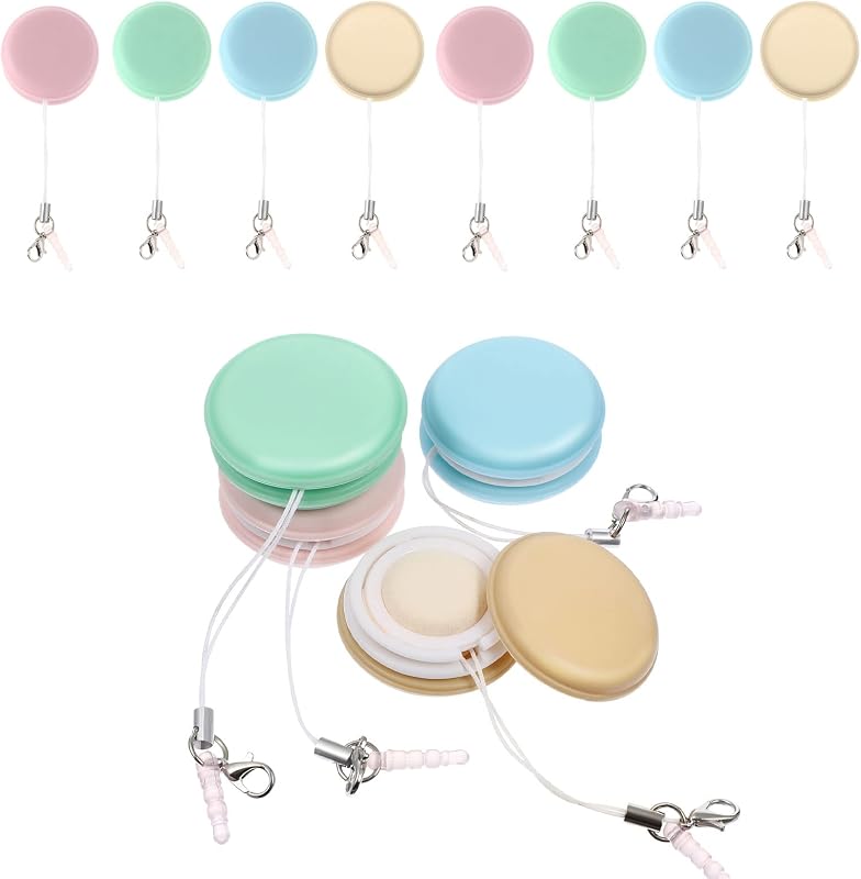 12 Pcs Phone Screen Cleaner Macaron Smartphone Cleaning Wipes Decorative Pendant Cellphone Lanyards Cleaning Brush for Mobile Phone Computer, Random Color