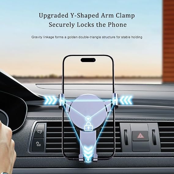 Car Phone Holder Mount for VinFast VF3, 360 Adjustable Rotation, Stable Air Vent Clip, Hands-Free Cell Phone Cradle Compatible with Most Smartphones