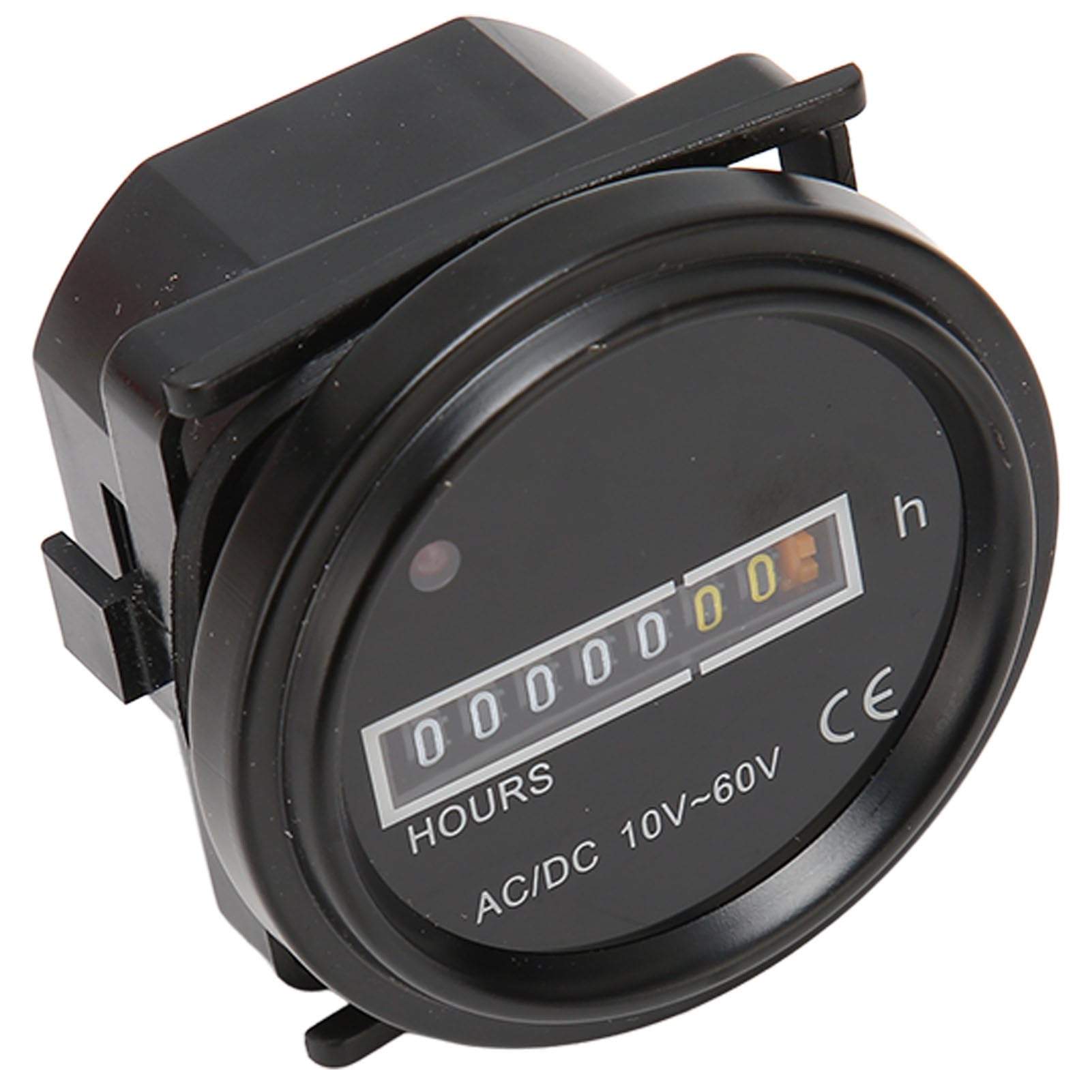 Compteur Horaire de Bateau Robuste Taille Compacte Plastique Compteur Horaire Rond de 2, 4 Pouces de Diamètre pour 10 60V AC ou DC