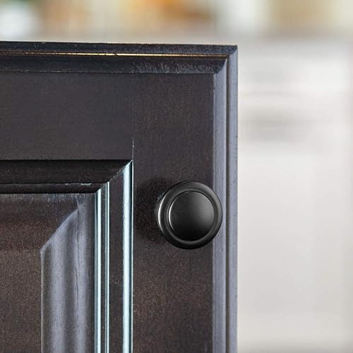 Miniatura 5 de Paquete de 20 pomos para muebles de gabinete de 1-1/4 pulgadas, pomos de puerta de cajón, manijas de puerta de armario, perillas de gabinete de