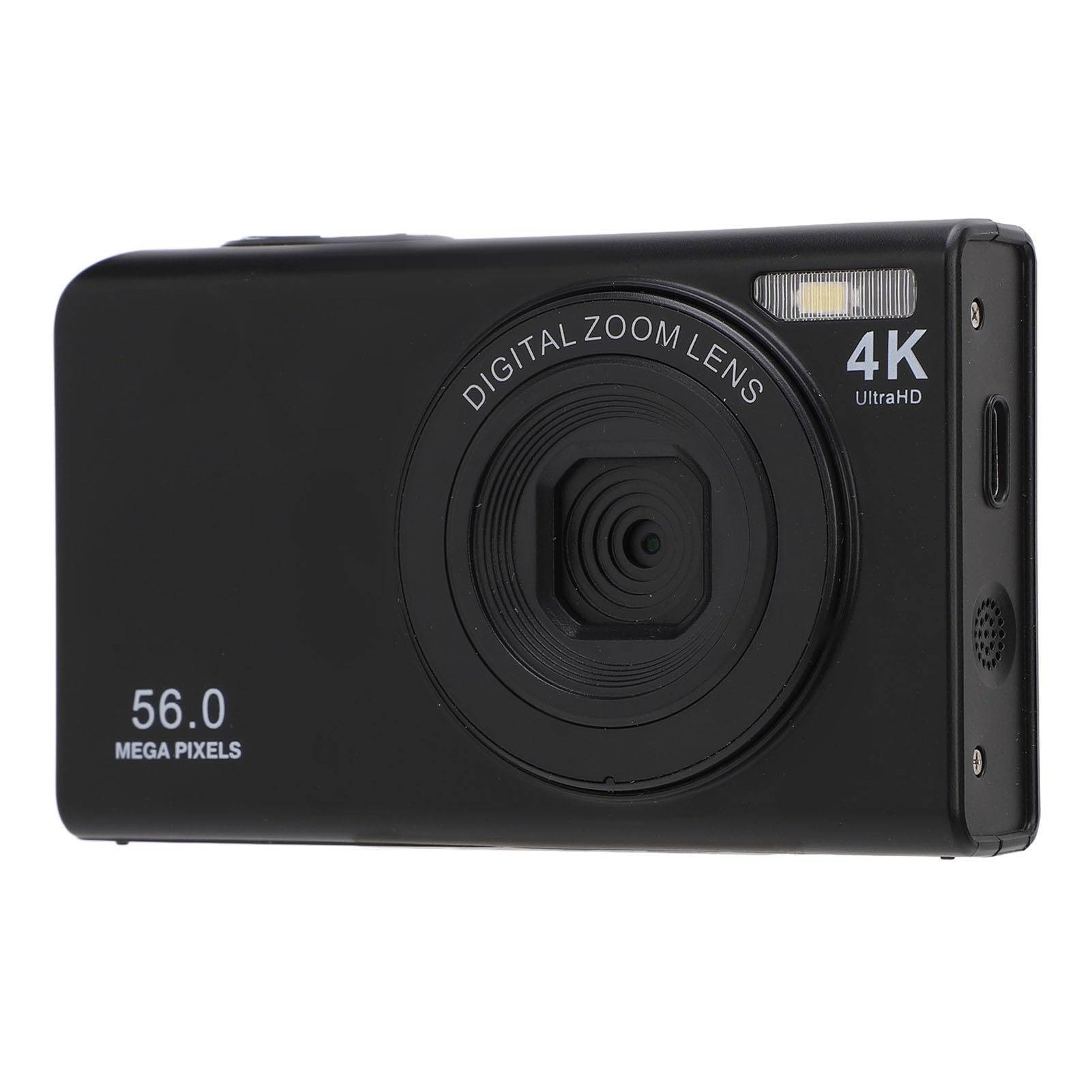 Aparat Cyfrowy, Aparat Dziecięcy Aparaty Cyfrowe 56 MP 4K Autofokus 16-krotny Zoom Cyfrowy do Aparatu (BLACK)