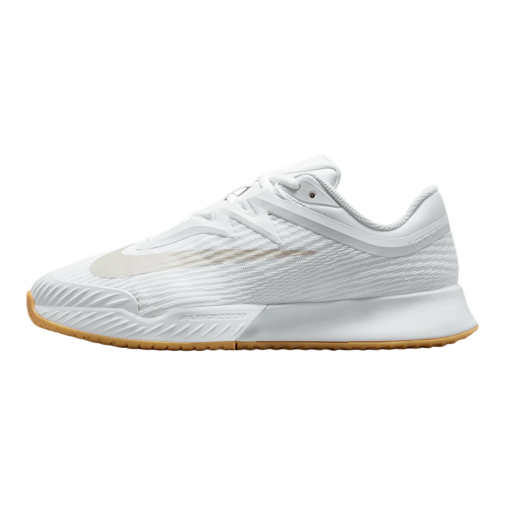 Vapor Pro 3 Women's Hard Court Tennis Shoes (White/Summit White/Linen/Light Orewood Brown)