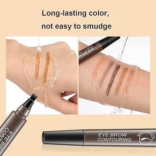Miniatura 6 de Marcador Para Cejas, Marcador Para Microblading De Cejas, Lumierez - Bolígrafo de cejas preciso con 4 puntas, bolígrafo mágico preciso e
