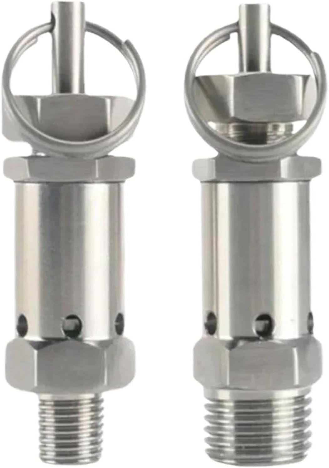 1/4" 3/8" 1/2" NPT Male 0-4 4-8 8-10 Bar Adustable 304 Stainless Sanitary Spring Pressure Relief Safety Valve(3/8",NPT_0-4 BAR ADJUSTABLE)