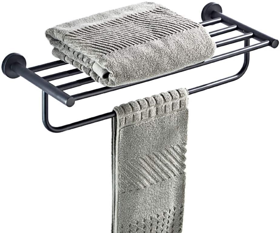 Porte-serviettes double couche pour éliminer l'humidité des lingets de bain