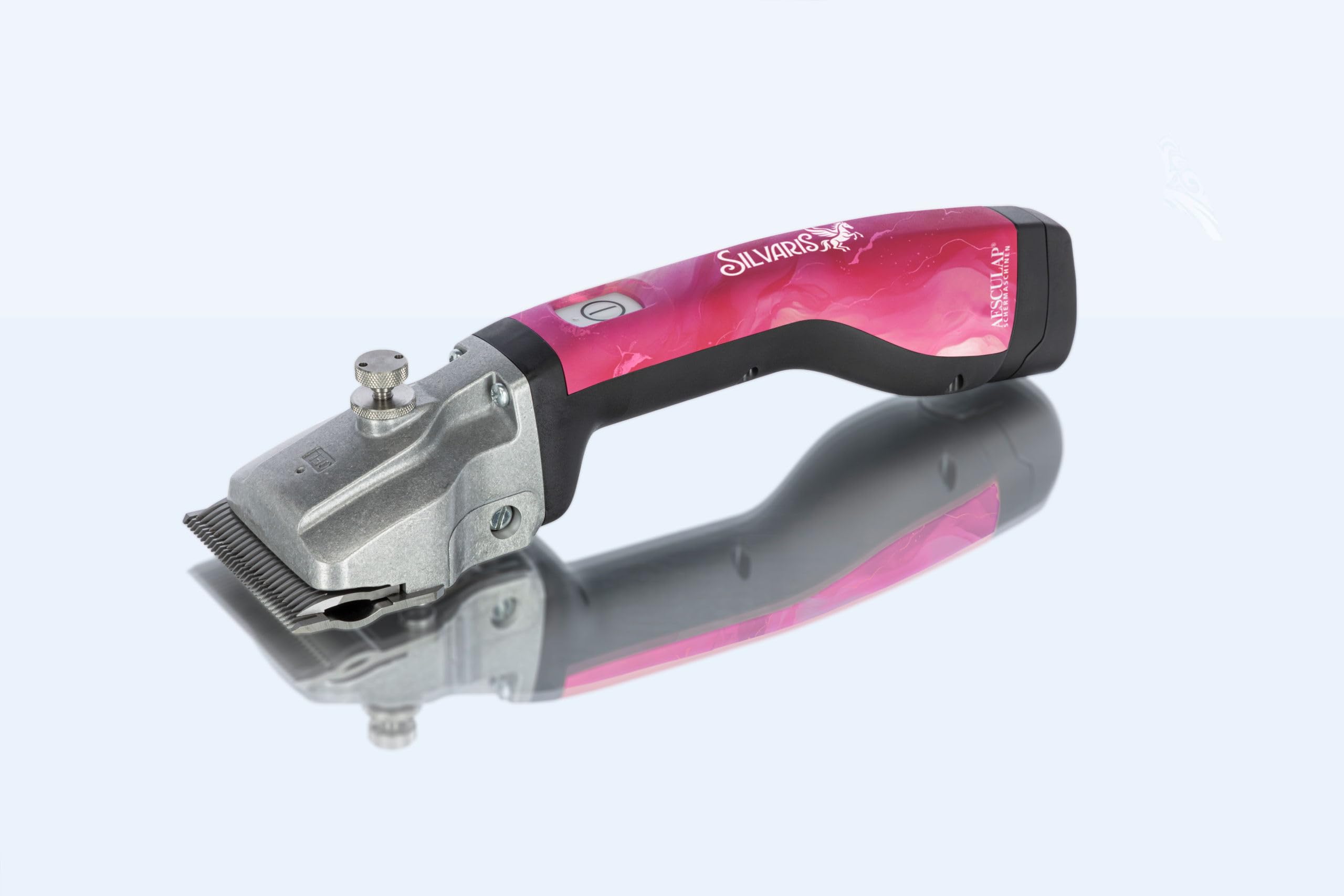 Aesculap Akkuschermaschine Bonum Pro inkl. 1 Akku und Schermesser-Set (GT502, GT505), Schermaschine für Rinder & Pferde, rosa