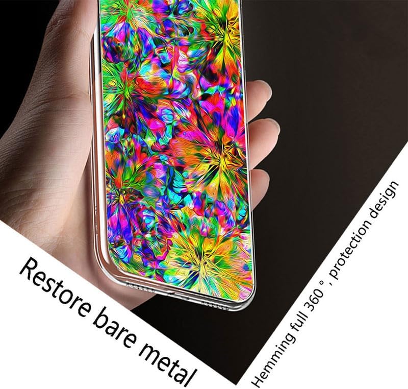 Phone Case + Screen Protector for Doogee DK10 (6.67"), Ultra Thin Shockproof Soft Silicone Clear Cover for Doogee DK10 Case with Tempered Glass - Colorful